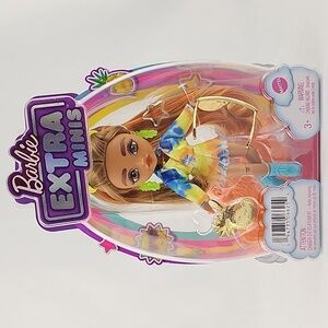 NWT Barbie Extra Mini Tie-Dye Jacket Doll Stand Gold Sunglasses Pineapple